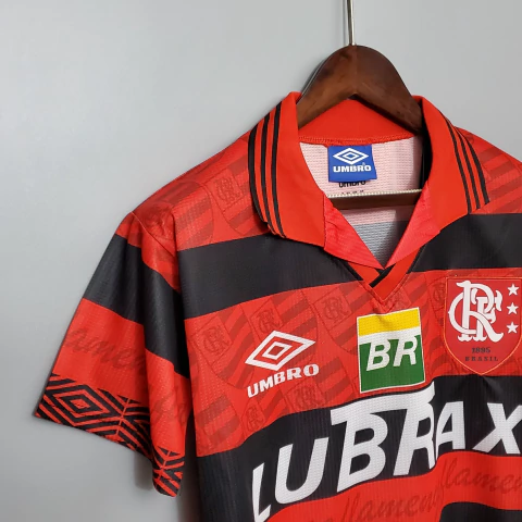 Camisa Retrô Flamengo 1995 Umbro Clássica Vermelha e Preta - Imagem 2